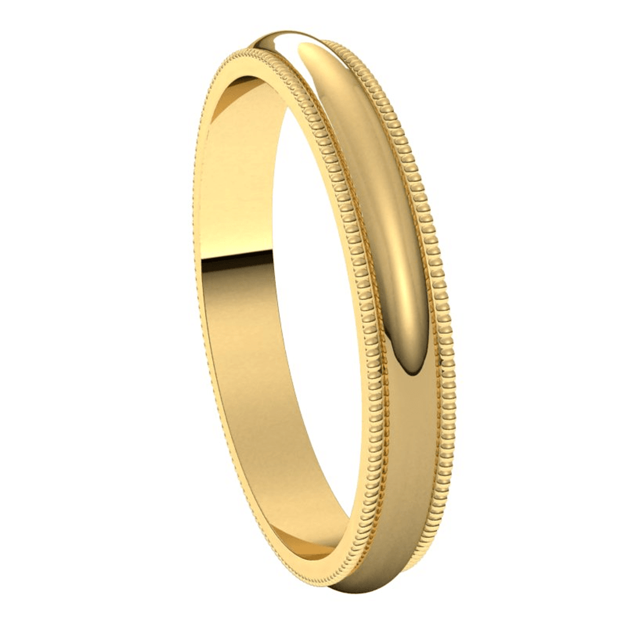 Yellow-Gold-3mm-Standard-Milgrain-Edge-Wedding-Band-Side-View1
