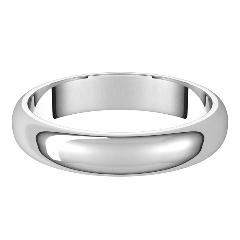 Platinum-4mm-Standard-Half-Round-Wedding-Band-Horizontal-View