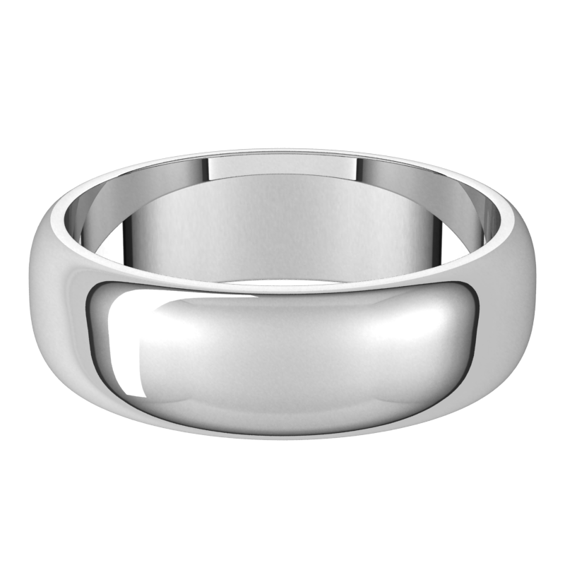 Platinum-6mm-Standard-Half-Round-Wedding-Band-Horizontal-View