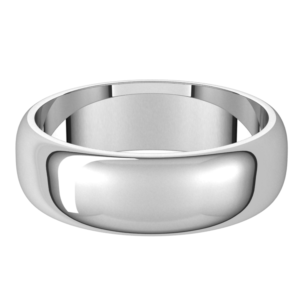 Platinum-6mm-Standard-Half-Round-Wedding-Band-Horizontal-View