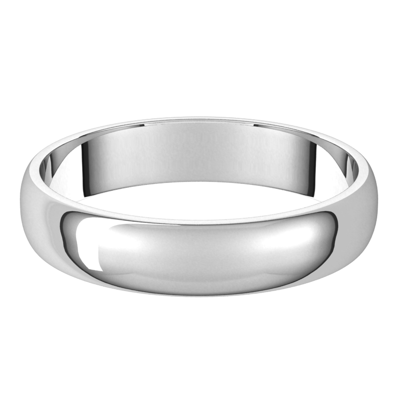 Platinum-4mm-Lightweight-Half-Round-Wedding-Band-Horizontal-View