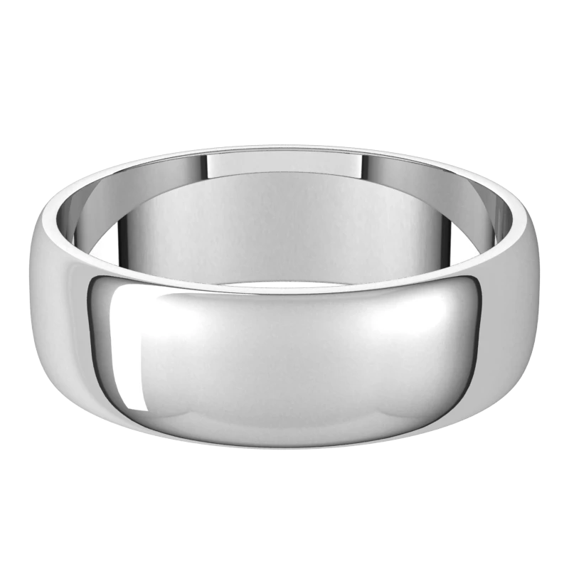 Platinum-6mm-Lightweight-Half-Round-Wedding-Band-Horizontal-View