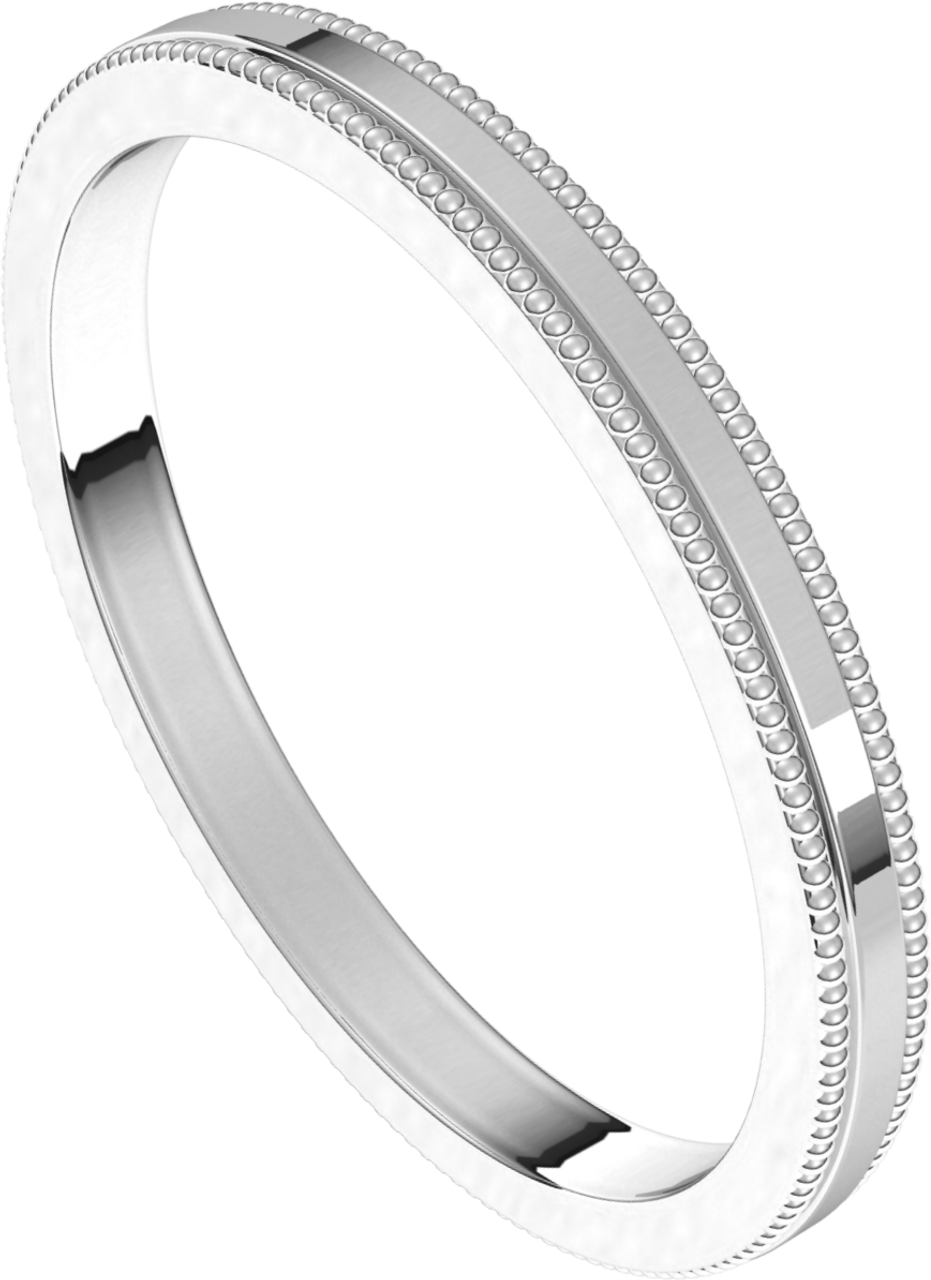 Platinum-2mm-Flat-Standard-Milgrain-Edge-Wedding-Band-Side-View2