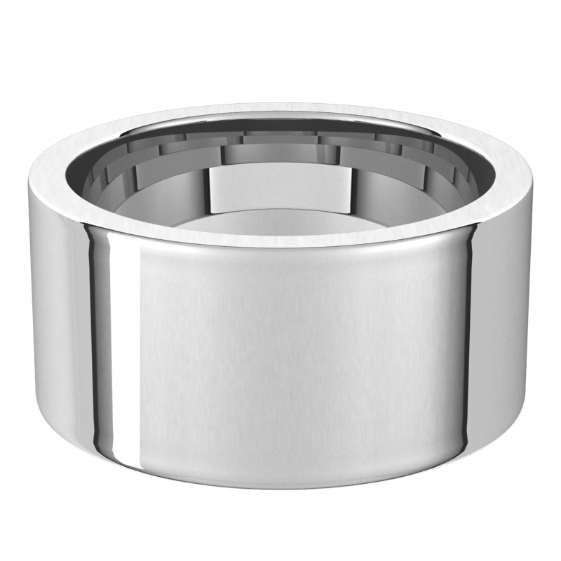 Platinum-10mm-Comfort-Fit-Flat-Wedding-Band-Horizontal-View