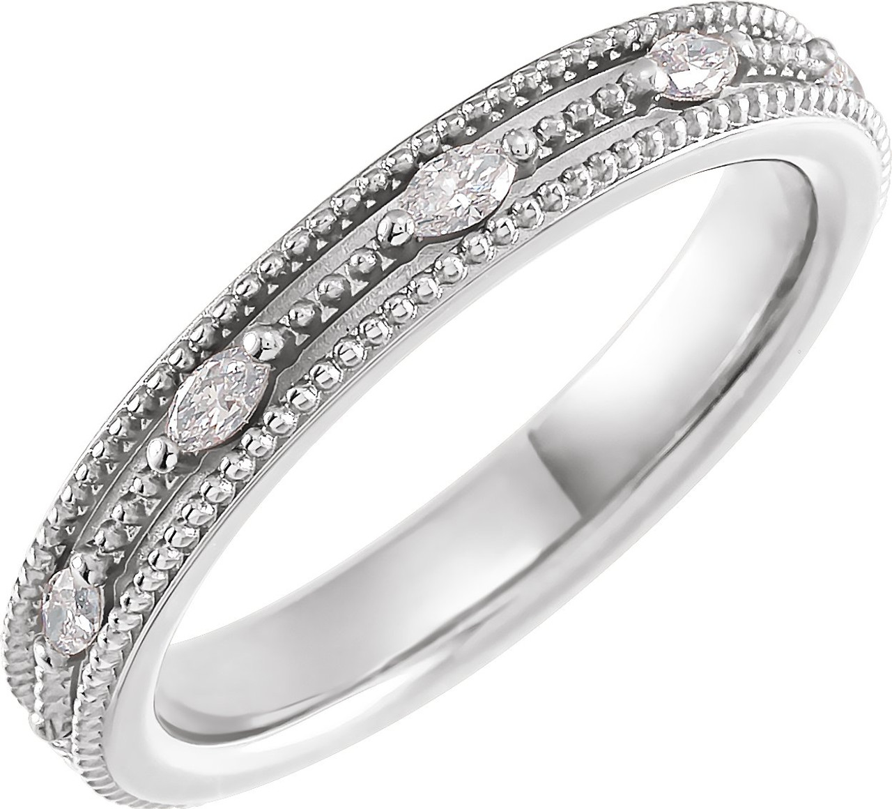 Vertical Set Marquise 9.00 CTTW Diamond Eternity Band in Platinum | New  York Jewelers Chicago