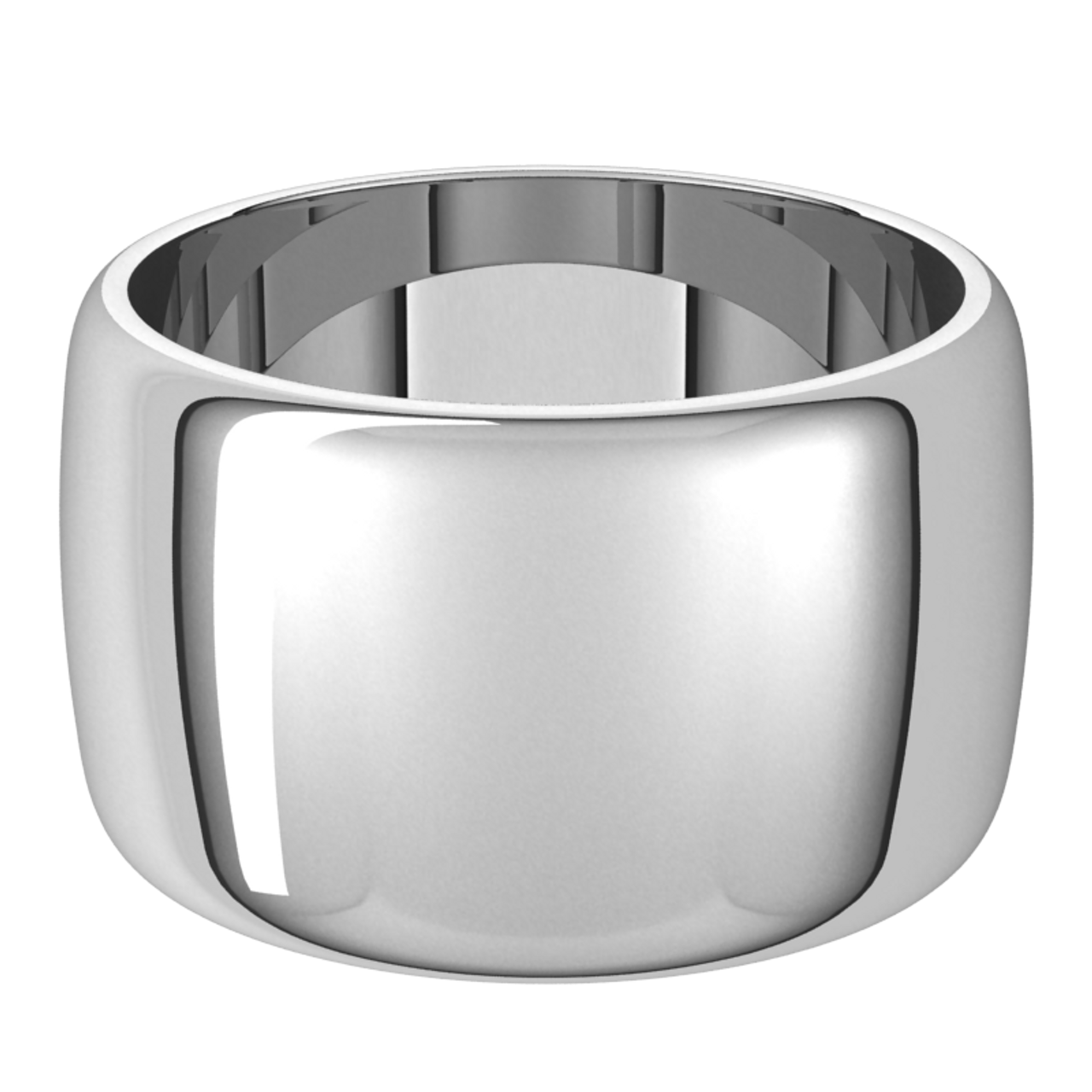 Sterling-Silver-12mm-Standard-Half-Round-Wedding-Band-Horizontal-View