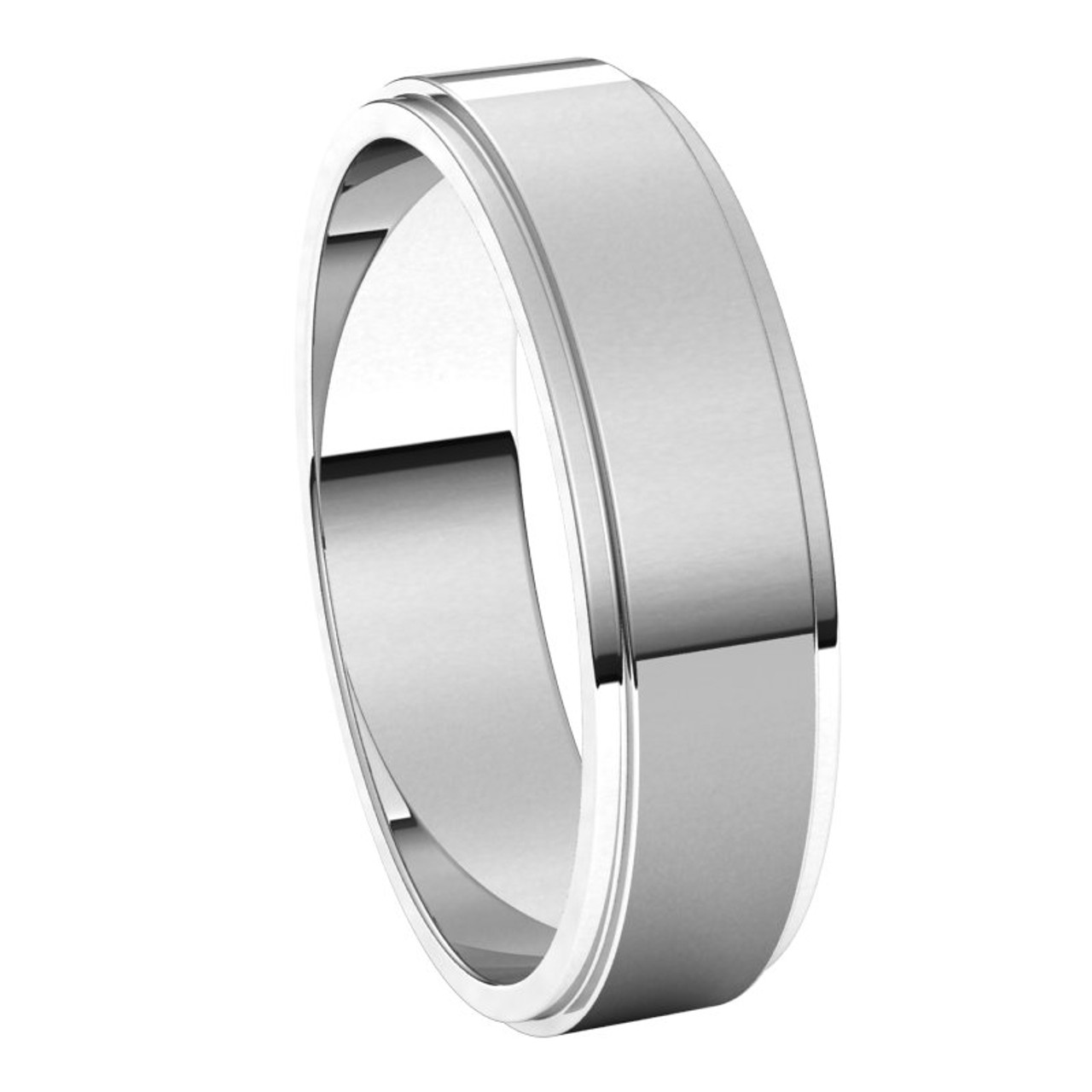 Titanium Plain 5mm Men's Ring at Fraser Hart