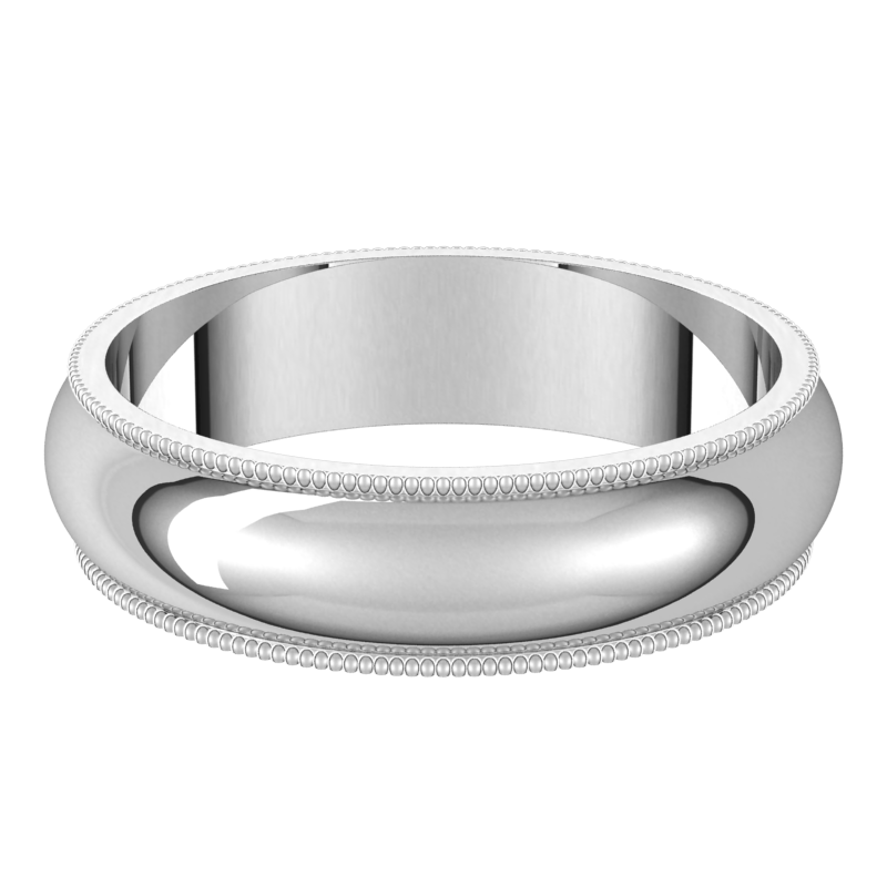 Sterling-Silver-5mm-Standard-Milgrain-Edge-Wedding-Band-Horizontal-View
