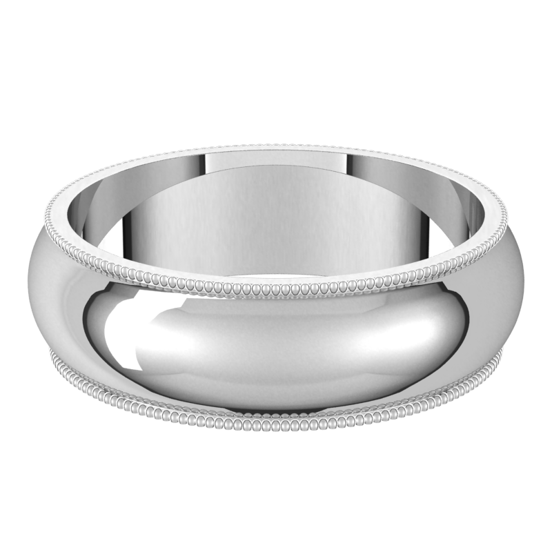 Sterling-Silver-6mm-Standard-Milgrain-Edge-Wedding-Band-Horizontal-View
