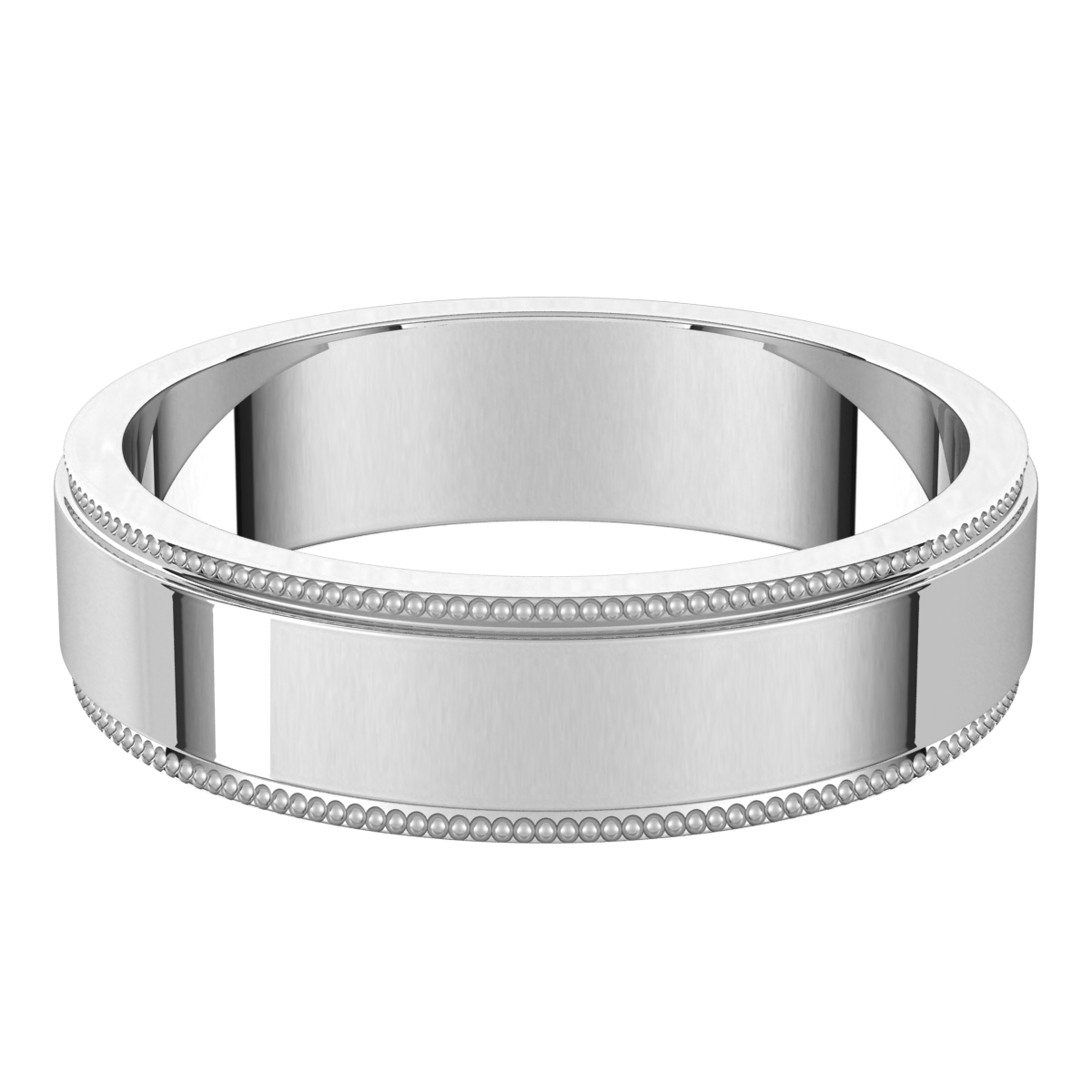 Sterling-Silver-5mm-Flat-Milgrain-Step-Edge-Wedding-Band-Horizontal-View