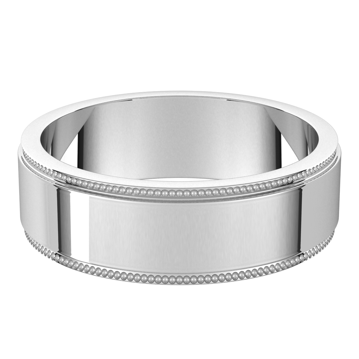 Sterling-Silver-6mm-Flat-Milgrain-Step-Edge-Wedding-Band-Horizontal-View
