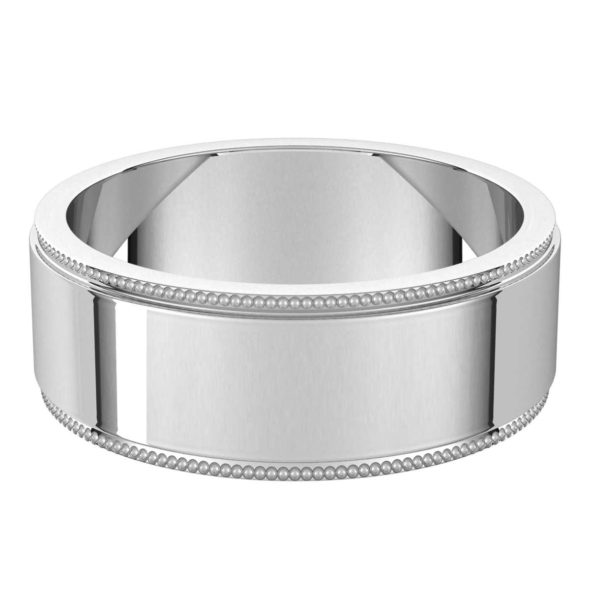 Sterling-Silver-7mm-Flat-Milgrain-Step-Edge-Wedding-Band-Horizontal-View