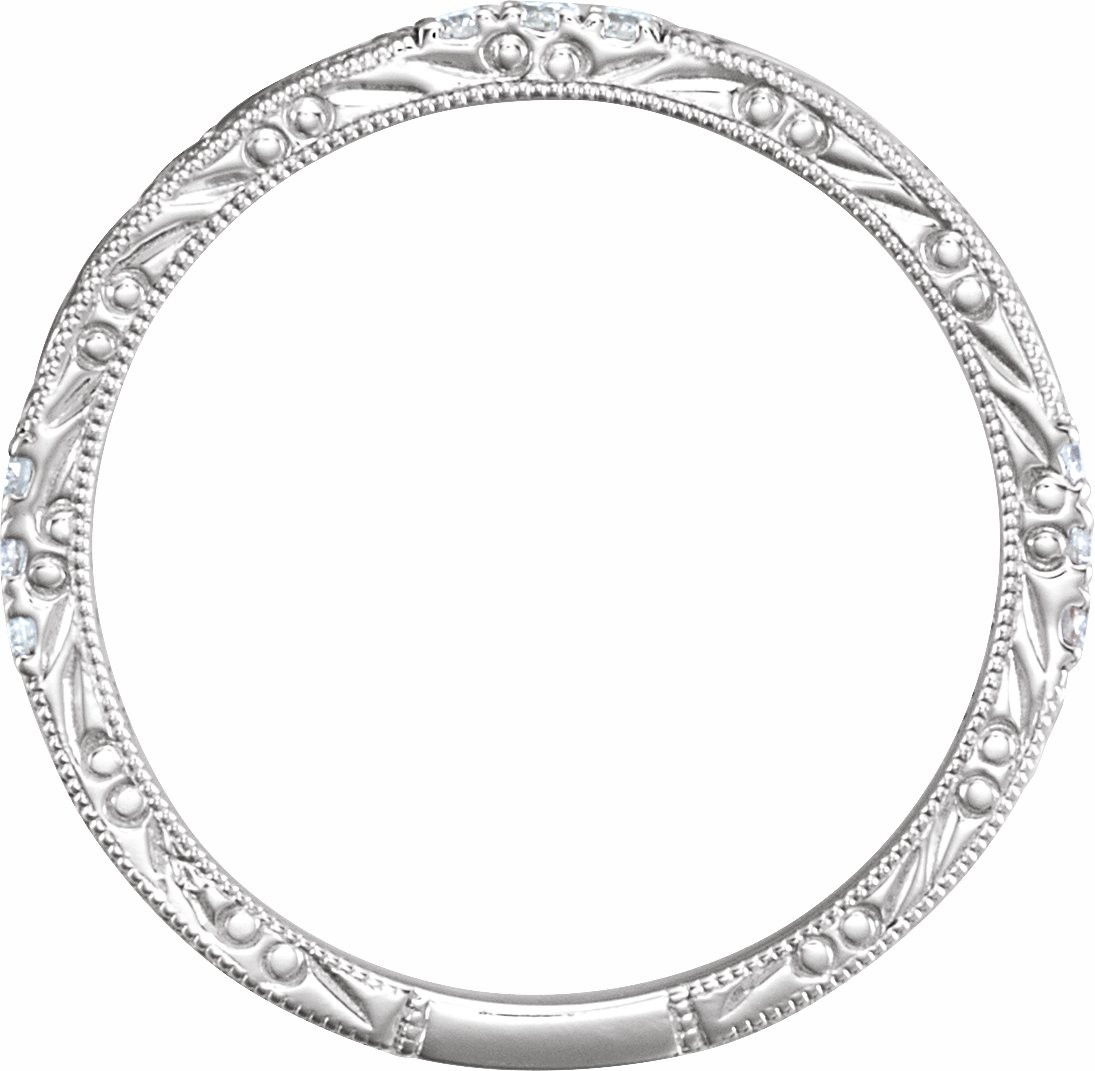 Platinum-1.5mm-Half-Round-with-9-Diamonds-1/10-Carat-tw-Wedding-Band-Full-View-2