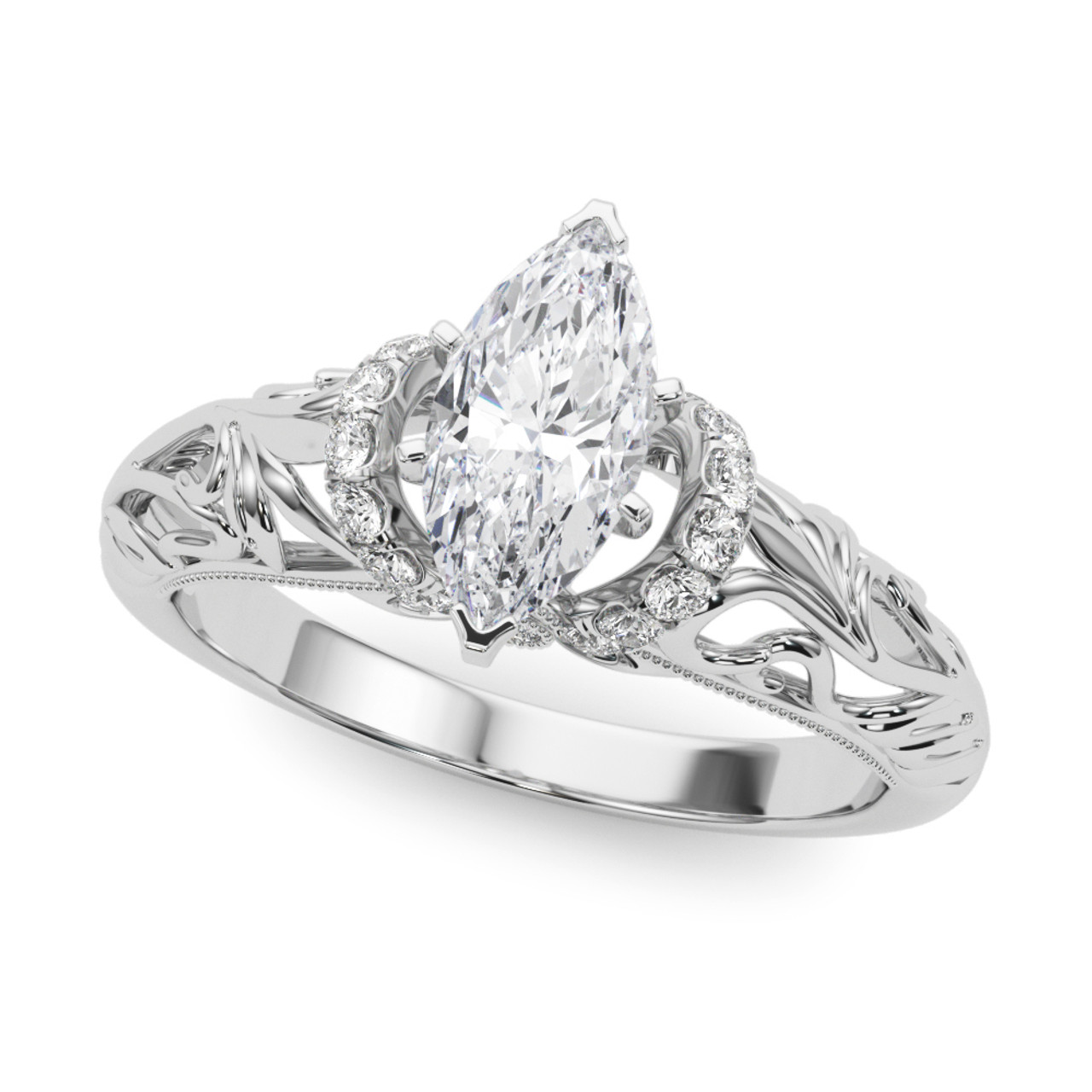 Marquise cut diamond engagement ring - Thomas Meihofer Jewellery Design