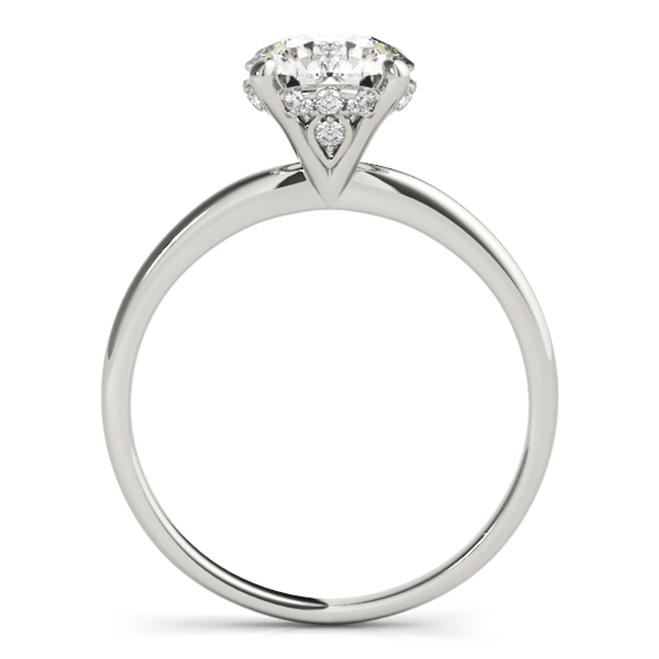 Engagement Bridal Square Halo Ring Set Cushion Cut Diamond Ring 1/2-Carat 1-Carat to 3-Carat in 14K 18K White Yellow Gold or Platinum