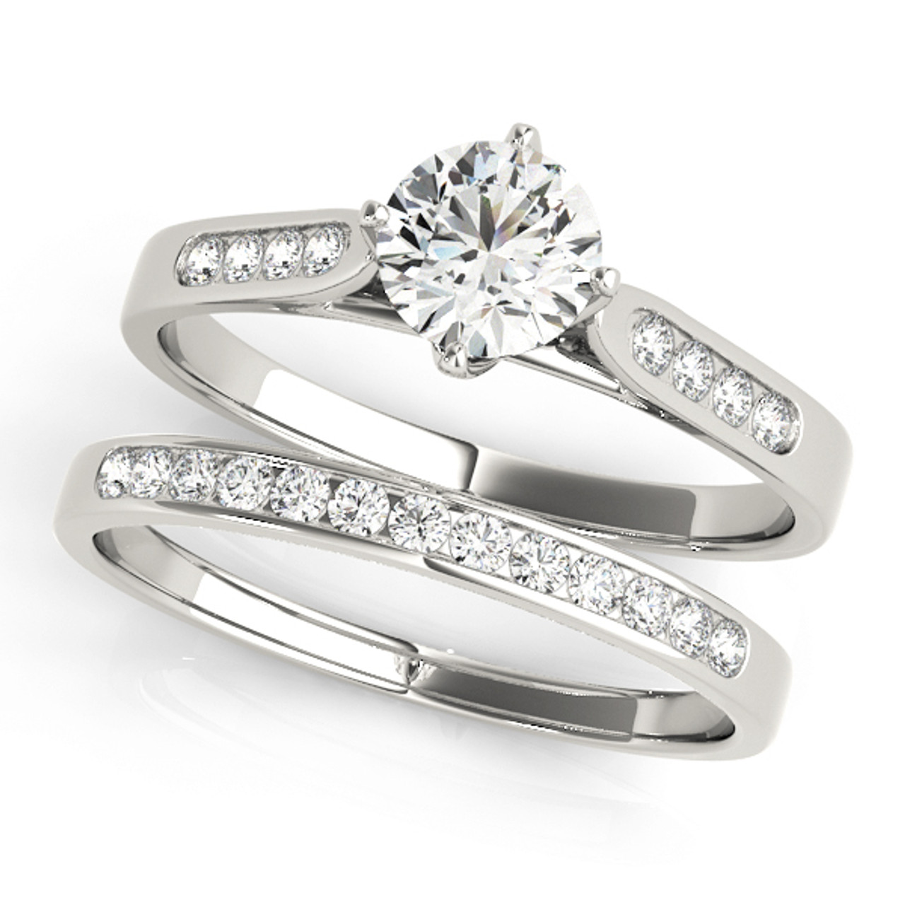 14K White Gold Diamond Solitaire Engagement Ring 1/2 CT | Fernbaugh's –  Fernbaugh's Jewelers