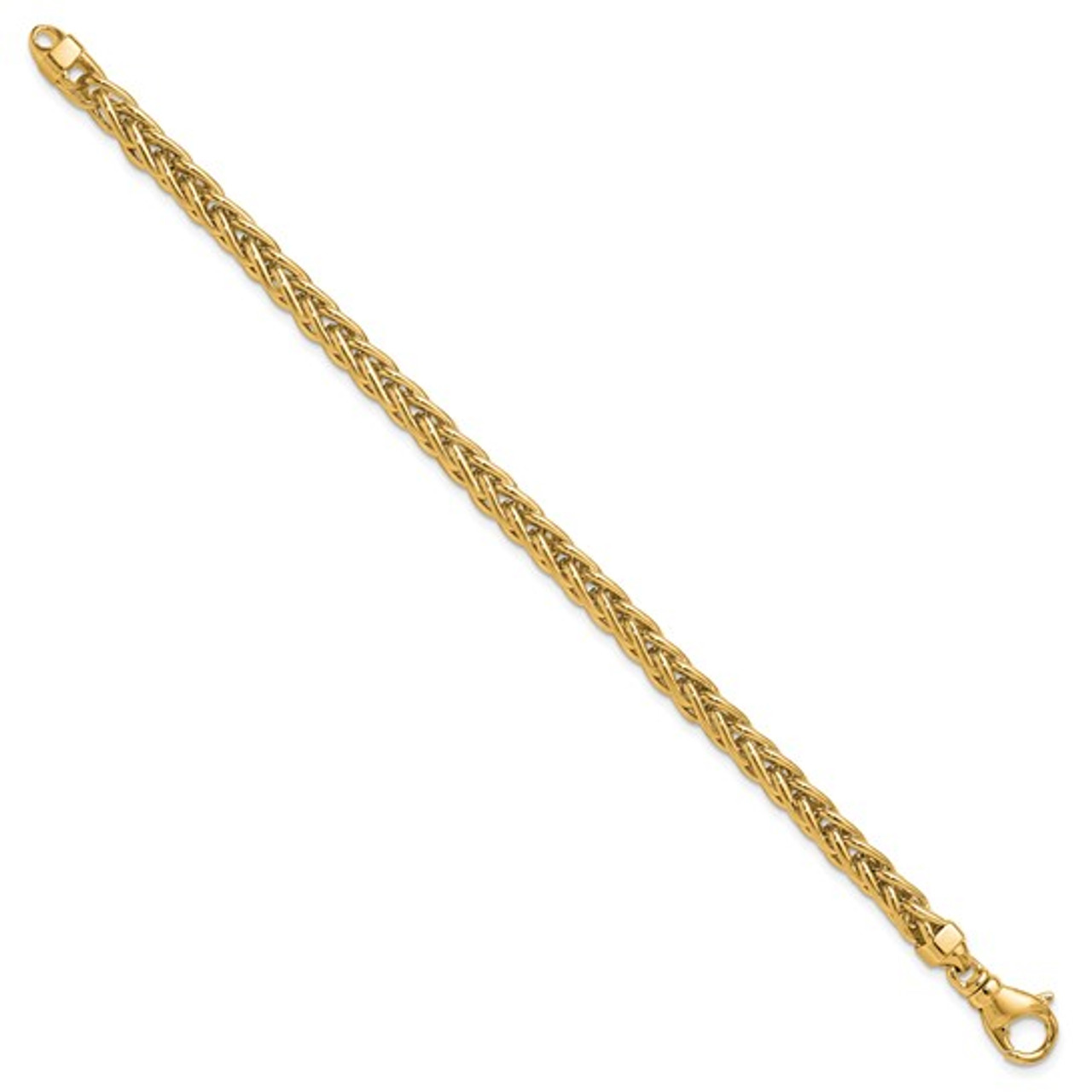 18K Yellow Gold Polished Solid Round Wheat Chain Bracelet / Necklaces 7.5" 8" 8.5" 18" 20" 24" and 30" 18K Yellow Gold Polished Solid Round Wheat Chain Bracelet / Necklaces 7.5" 8" 8.5" 18" 20" 24" and 30"