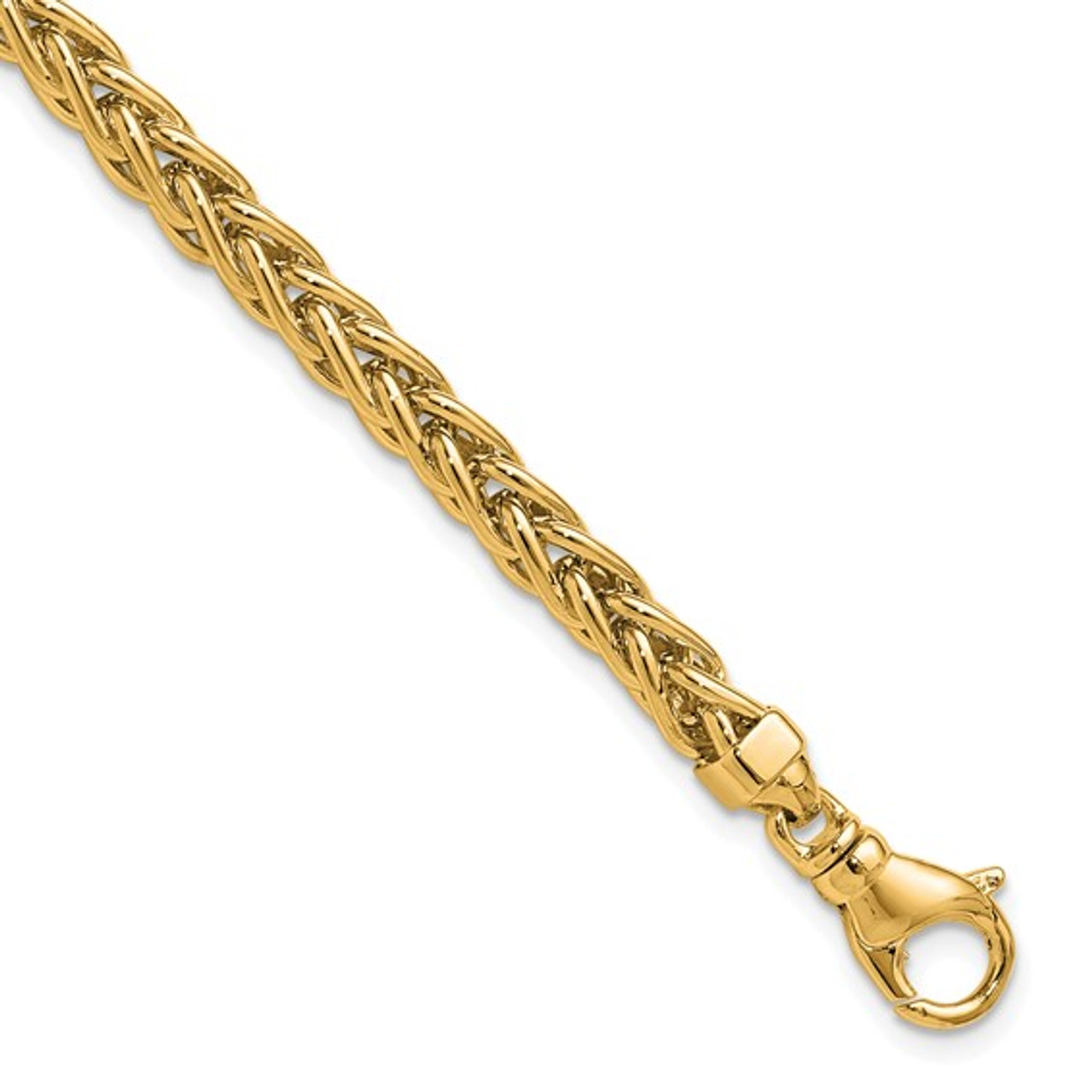 18K Yellow Gold Polished Solid Round Wheat Chain Bracelet / Necklaces 7.5" 8" 8.5" 18" 20" 24" and 30" 18K Yellow Gold Polished Solid Round Wheat Chain Bracelet / Necklaces 7.5" 8" 8.5" 18" 20" 24" and 30"