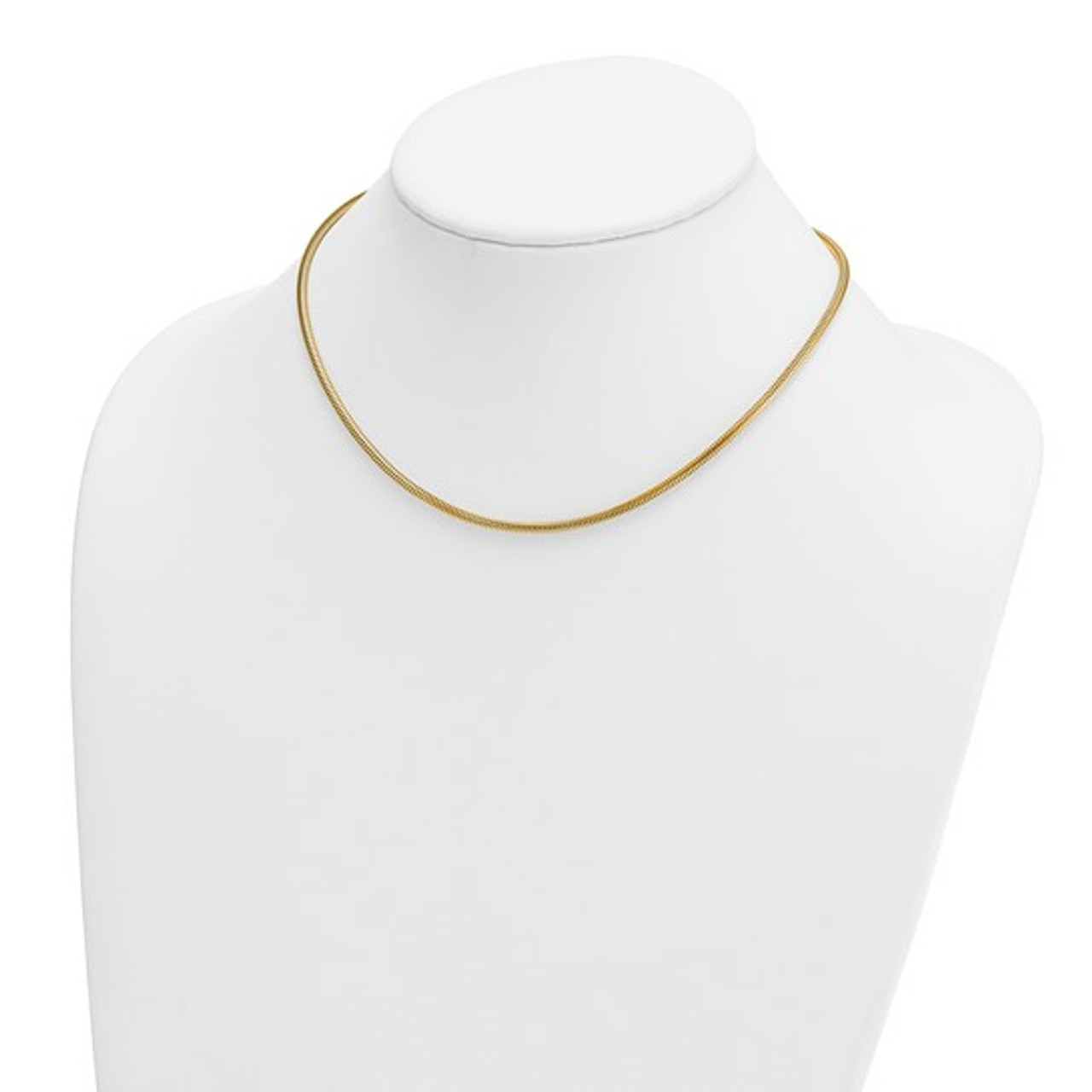14K Yellow Gold Polished Solid Snake Chain Necklace 16" 18" 20" 24" and 30" 14K Yellow Gold Polished Solid Snake Chain Necklace 16" 18" 20" 24" and 30"