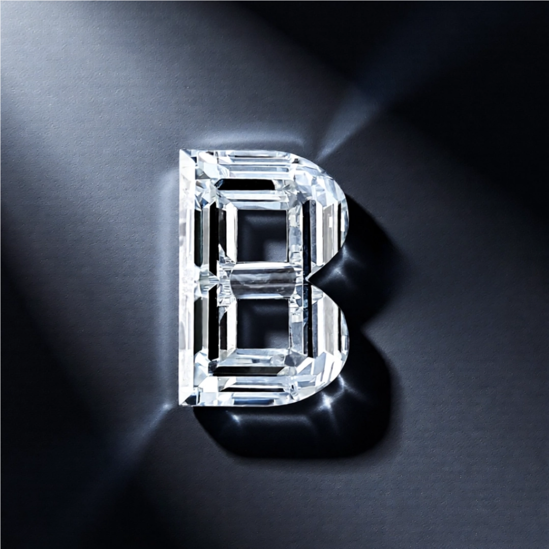 Lab Grown Loose Diamond in A - Z Initial Letters VS1/VS2 D/F Size 7mm