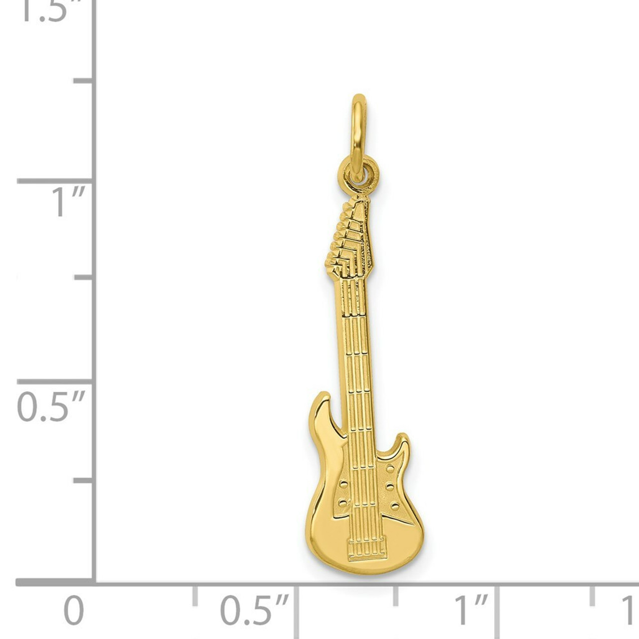 10K Yellow Gold Guitar Charm - (A81-806)