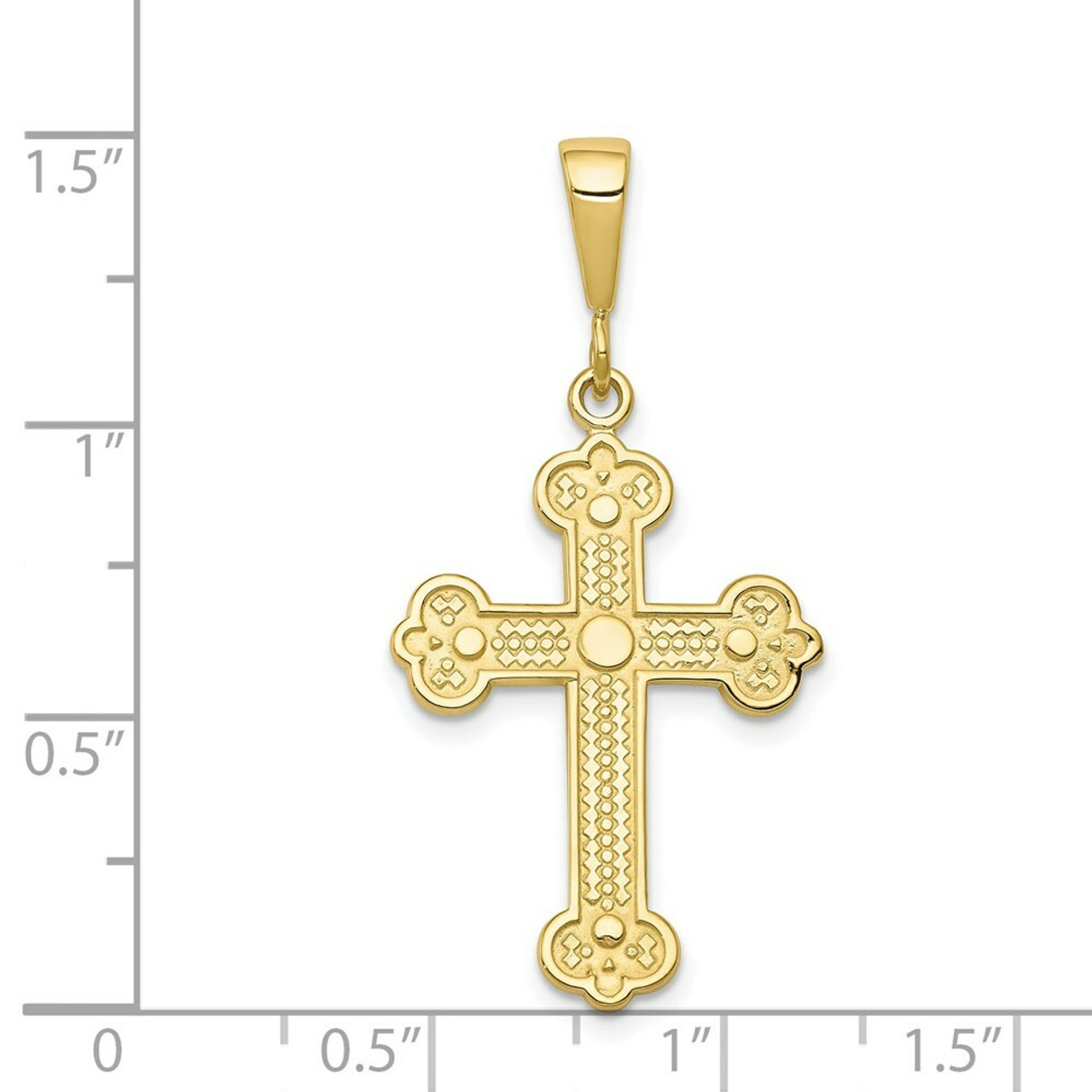 10K Yellow Gold Cross Charm - (A81-826)