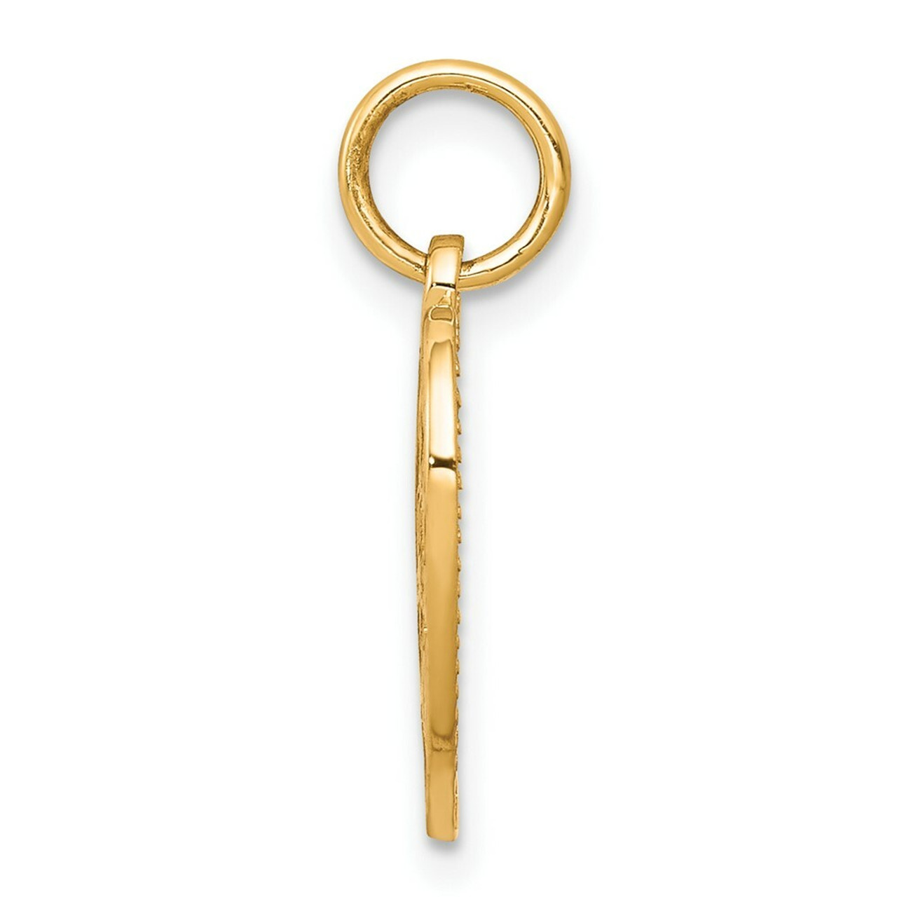10K Yellow Gold Very Special MOM Heart Charm - (A81-840)