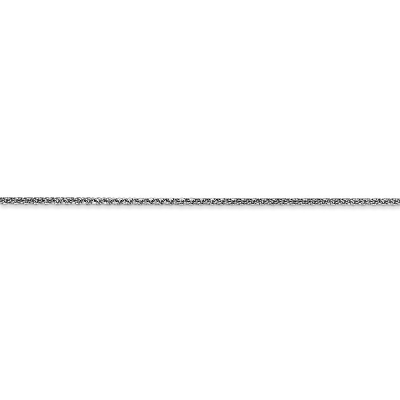Leslie's 14K White Gold Round Cable Chain Necklace - Length 16'' inches - (B18-272)