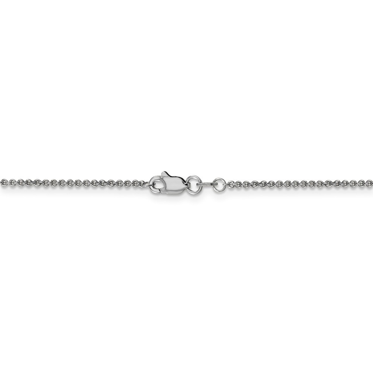 Leslie's 14K White Gold Round Cable Chain Necklace - Length 16'' inches - (B18-272)