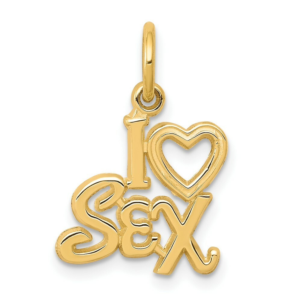10K Yellow Gold Talking - I Love Sex Charm - (A81-933) - Roy Rose