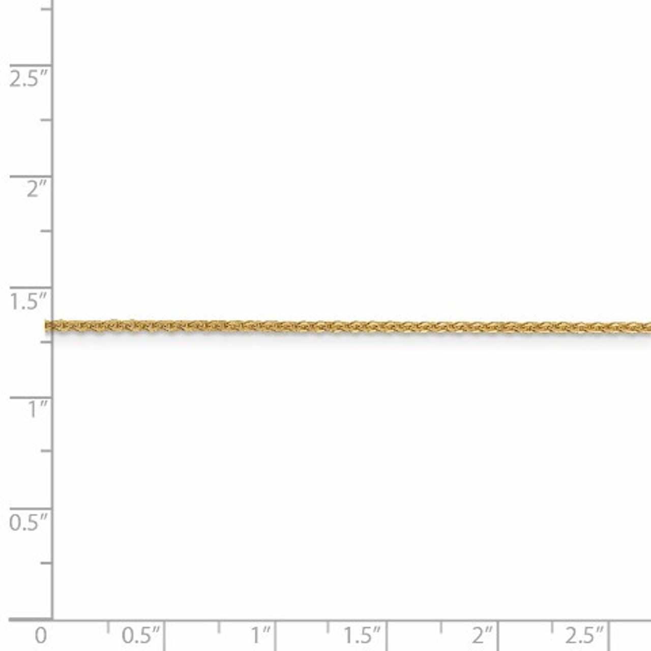 Leslie's 14K Yellow Gold Flat Cable Chain Necklace - Length 18'' inches - (B18-349)