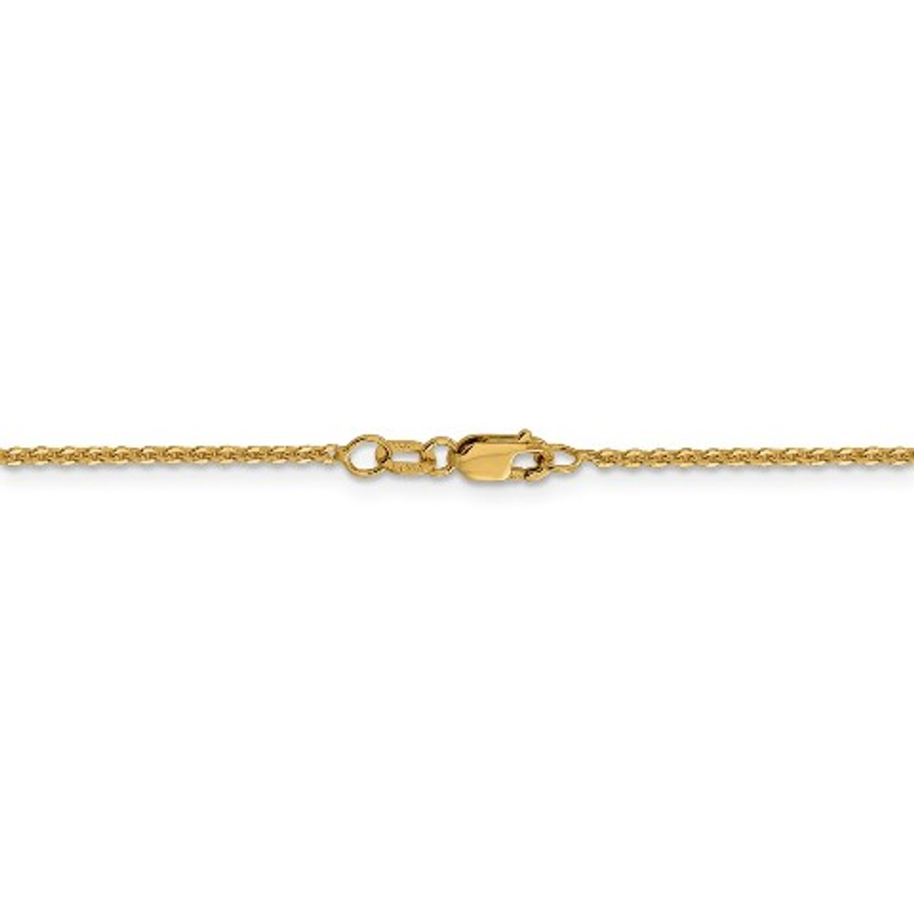 Leslie's 14K Yellow Gold Flat Cable Chain Necklace - Length 18'' inches - (B18-349)