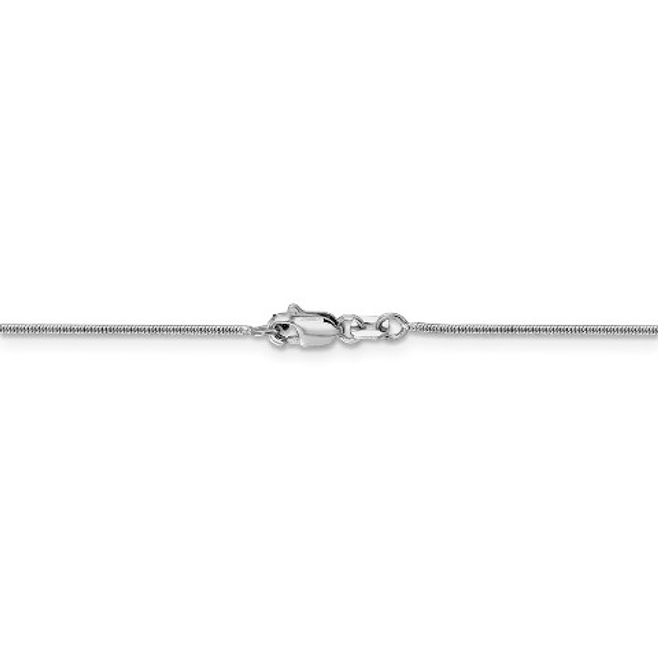 Leslie's 14K White Gold Snake Chain 0.9 Width Necklace - Length 16'' inches - (B18-375)