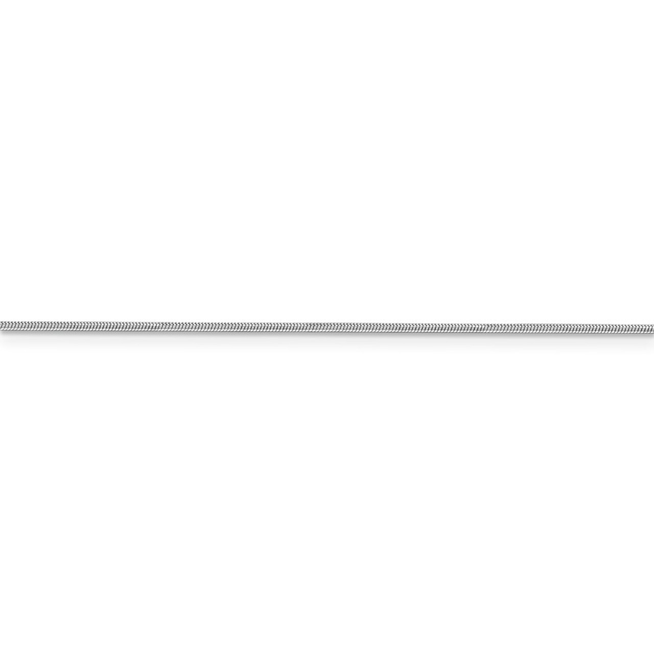 Leslie's 14K White Gold Snake Chain 0.9 Width Necklace - Length 16'' inches - (B18-375)