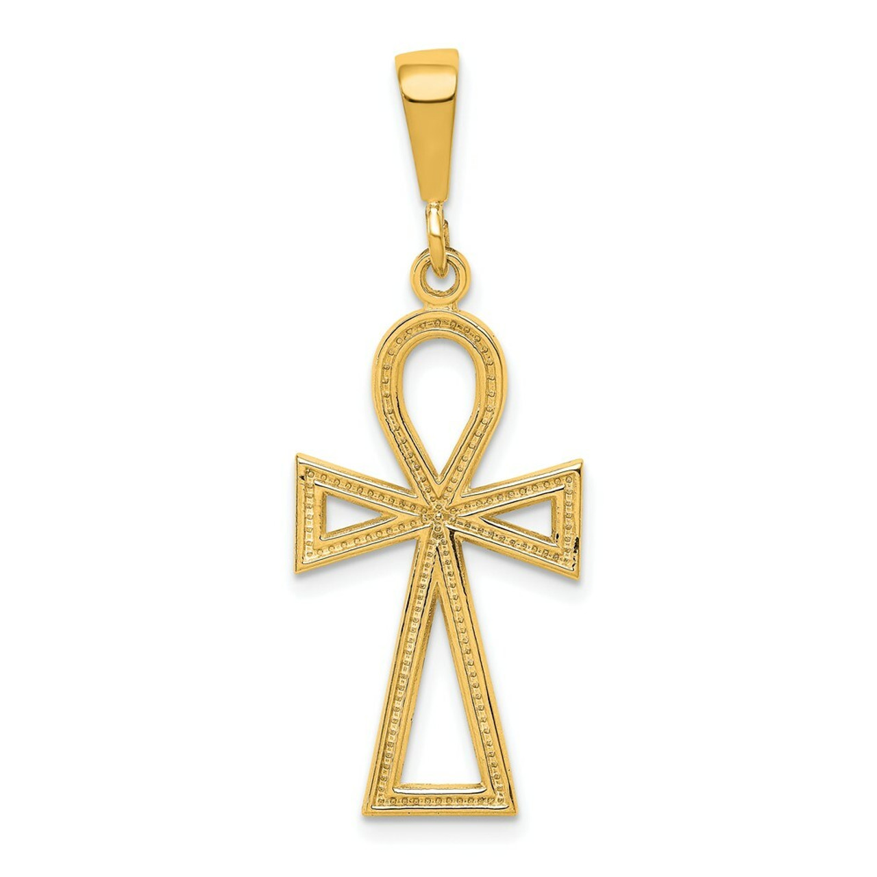 10K Yellow Gold Cross Charm - (A81-946)