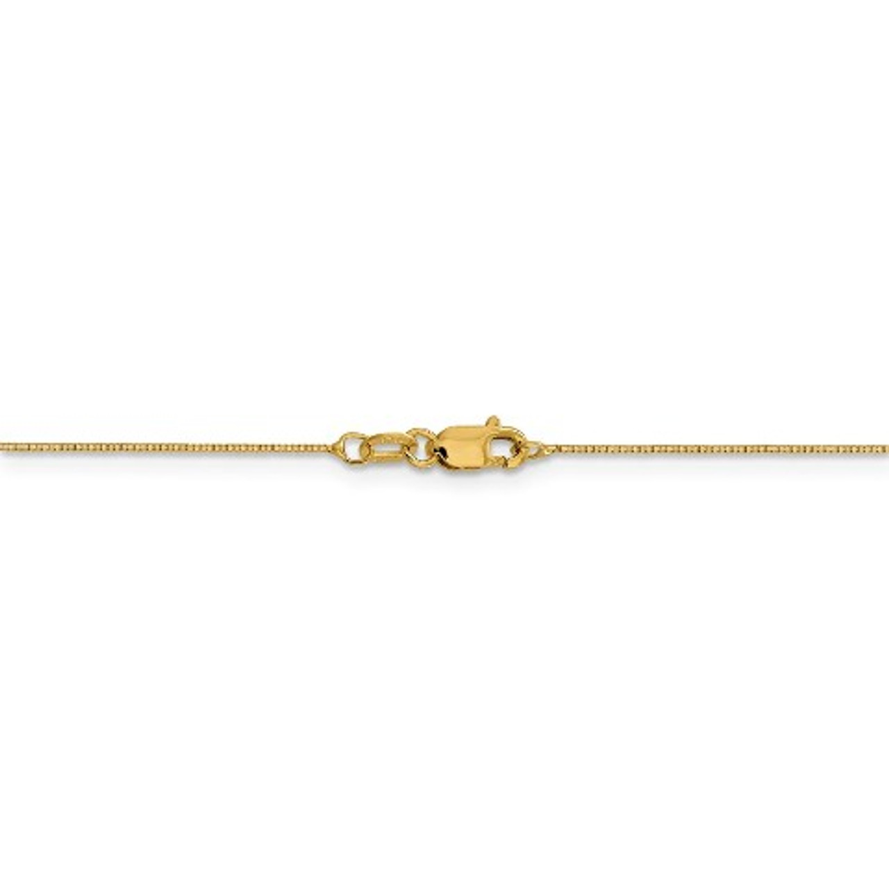 Leslie's 14K Yellow Gold Baby Box Chain Necklace - Length 20'' inches - (B18-456)