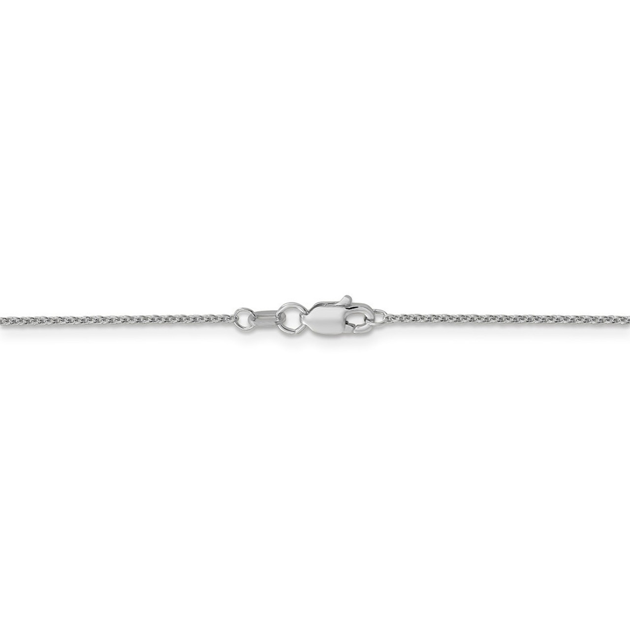 Leslie's 14K White Gold Round Cable Chain Necklace - Length 16'' inches - (B18-495)
