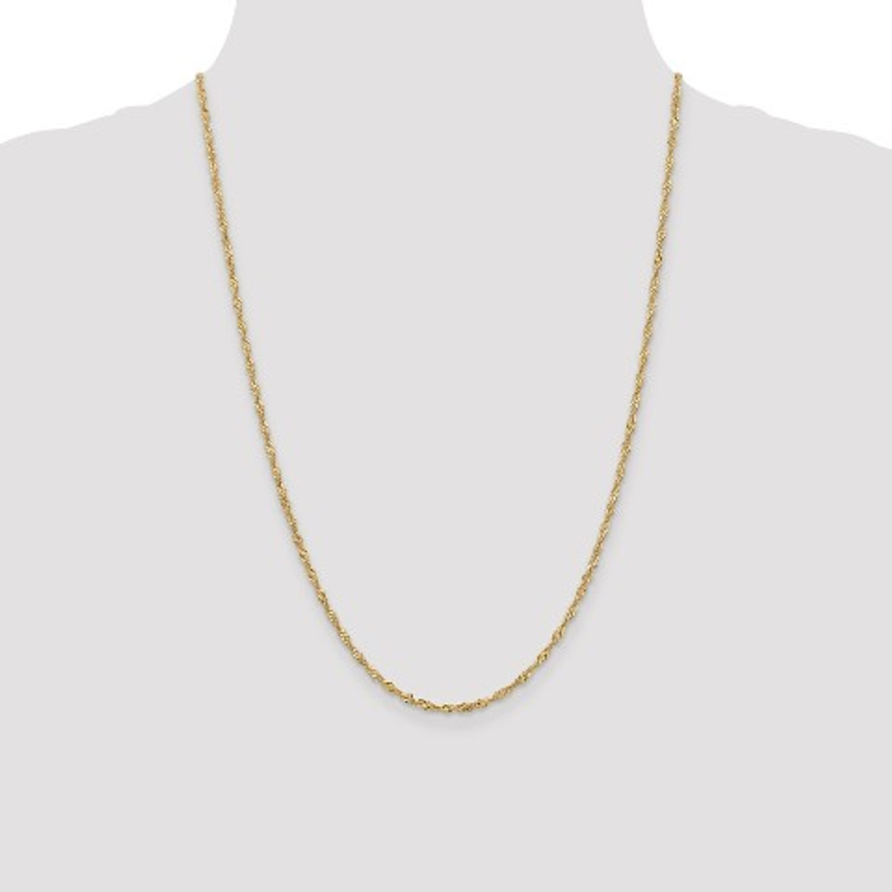 Element Shine/MD 14 k Solid Yellow Gold 1.4 mm Singapore Chain India | Ubuy