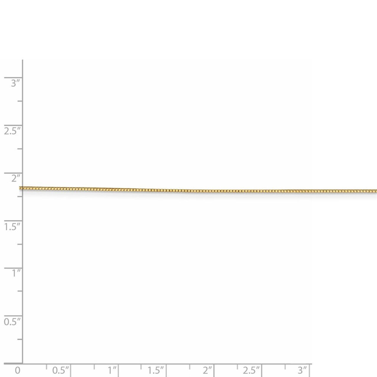 Leslies 14K Yellow Gold Light Box Chain Necklace - Length 16'' inches - (B18-598)