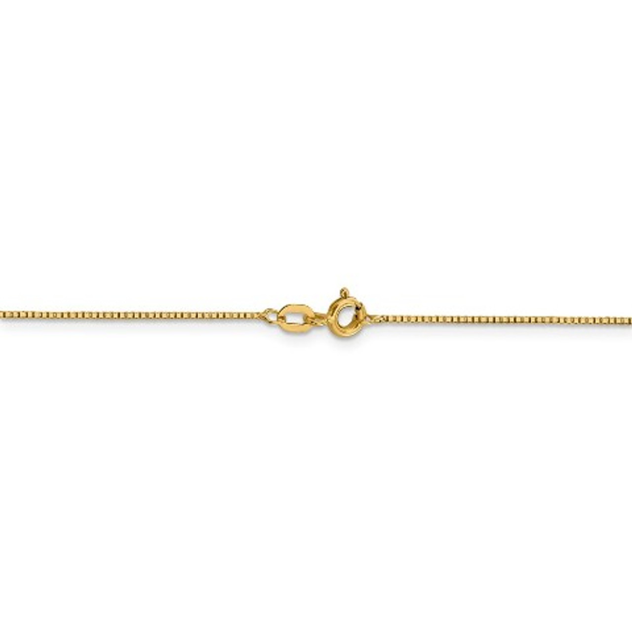 Leslies 14K Yellow Gold Light Box Chain Necklace - Length 18'' inches - (B18-599)