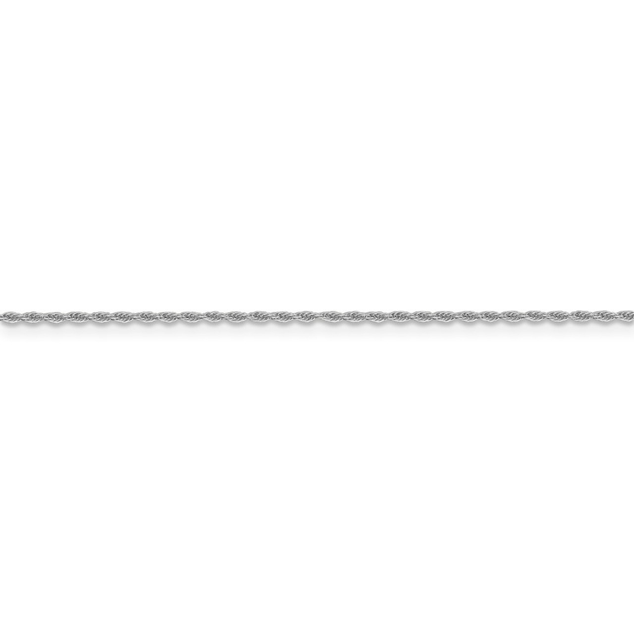 Leslie's 14K White Gold Pendant Rope Chain Necklace - Length 16'' inches - (B18-667)