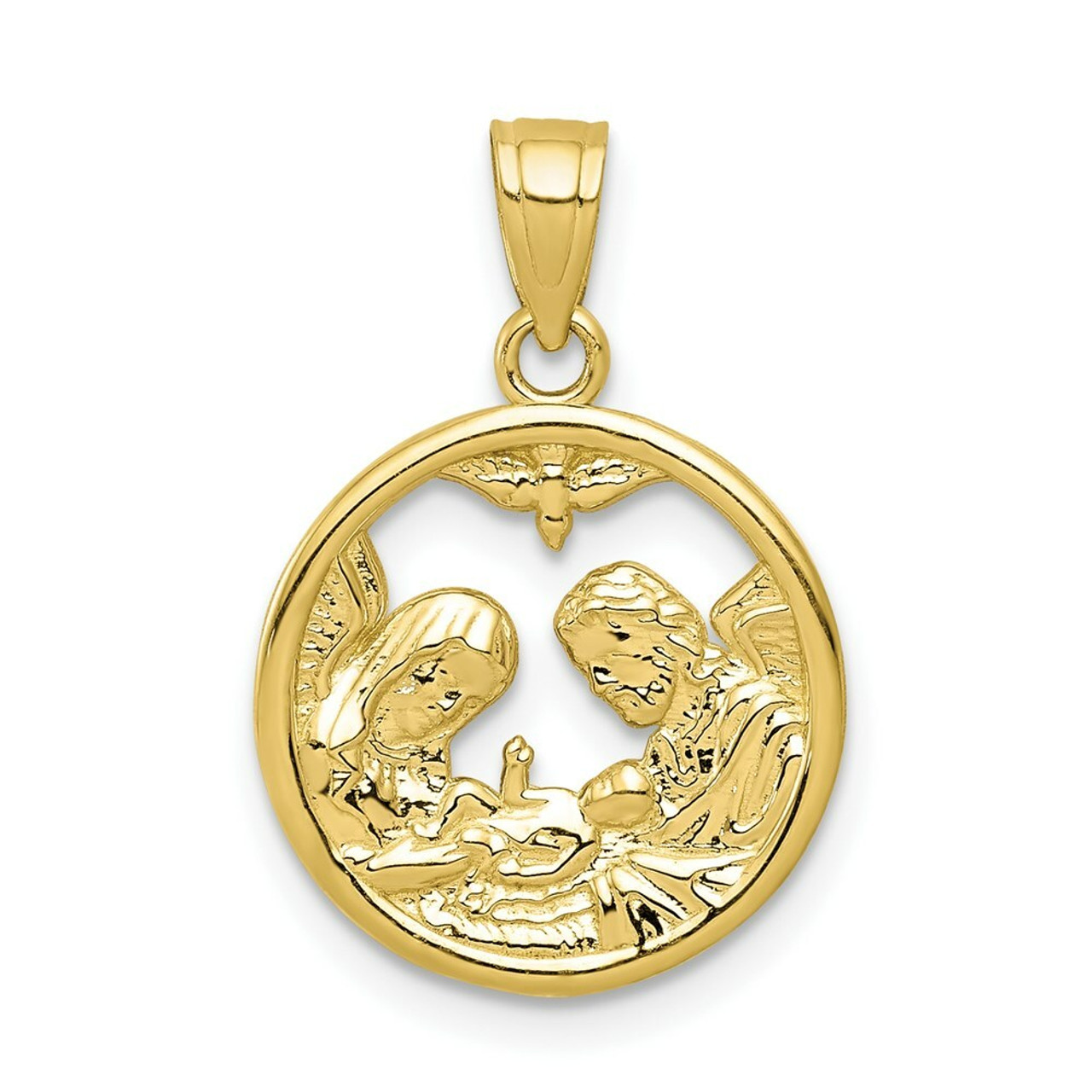 10K Yellow Gold Nativity Charm - (A82-192)