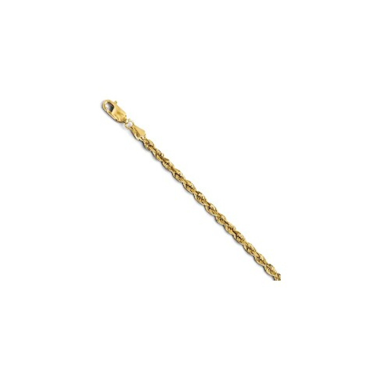 Leslie's 14K Yellow Gold 3mm Diamond-cut Rope Chain Necklace - Length 24''  inches - (B18-732) - Roy Rose Jewelry