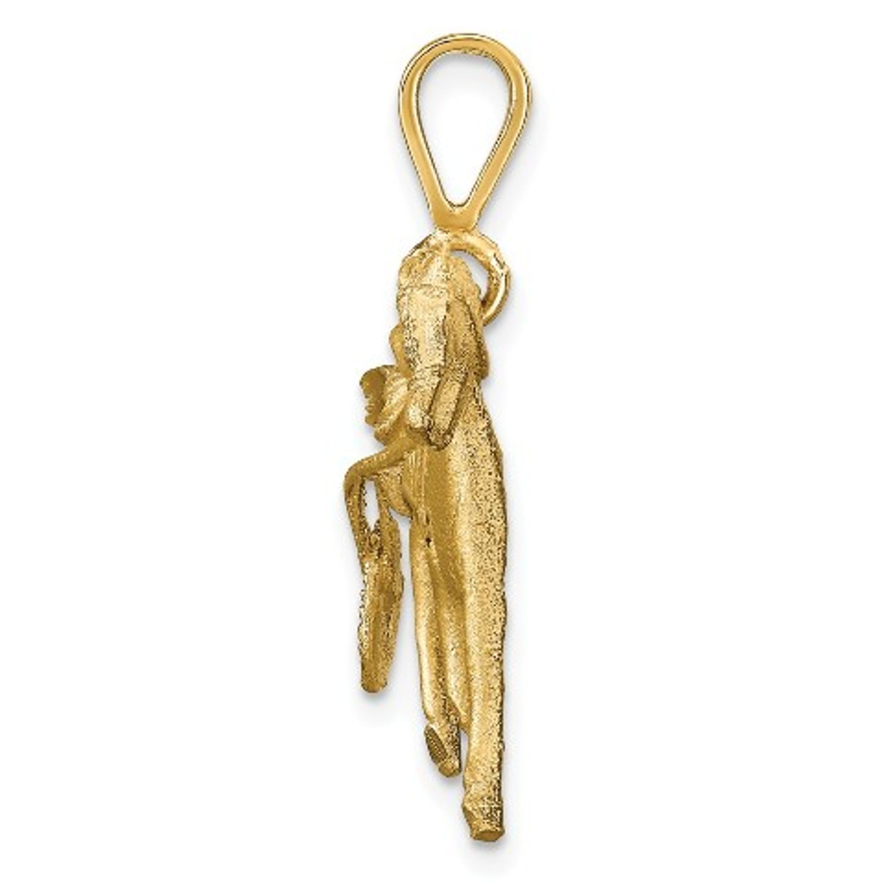 10K Yellow Gold Horse Racing Charm - (A82-254)