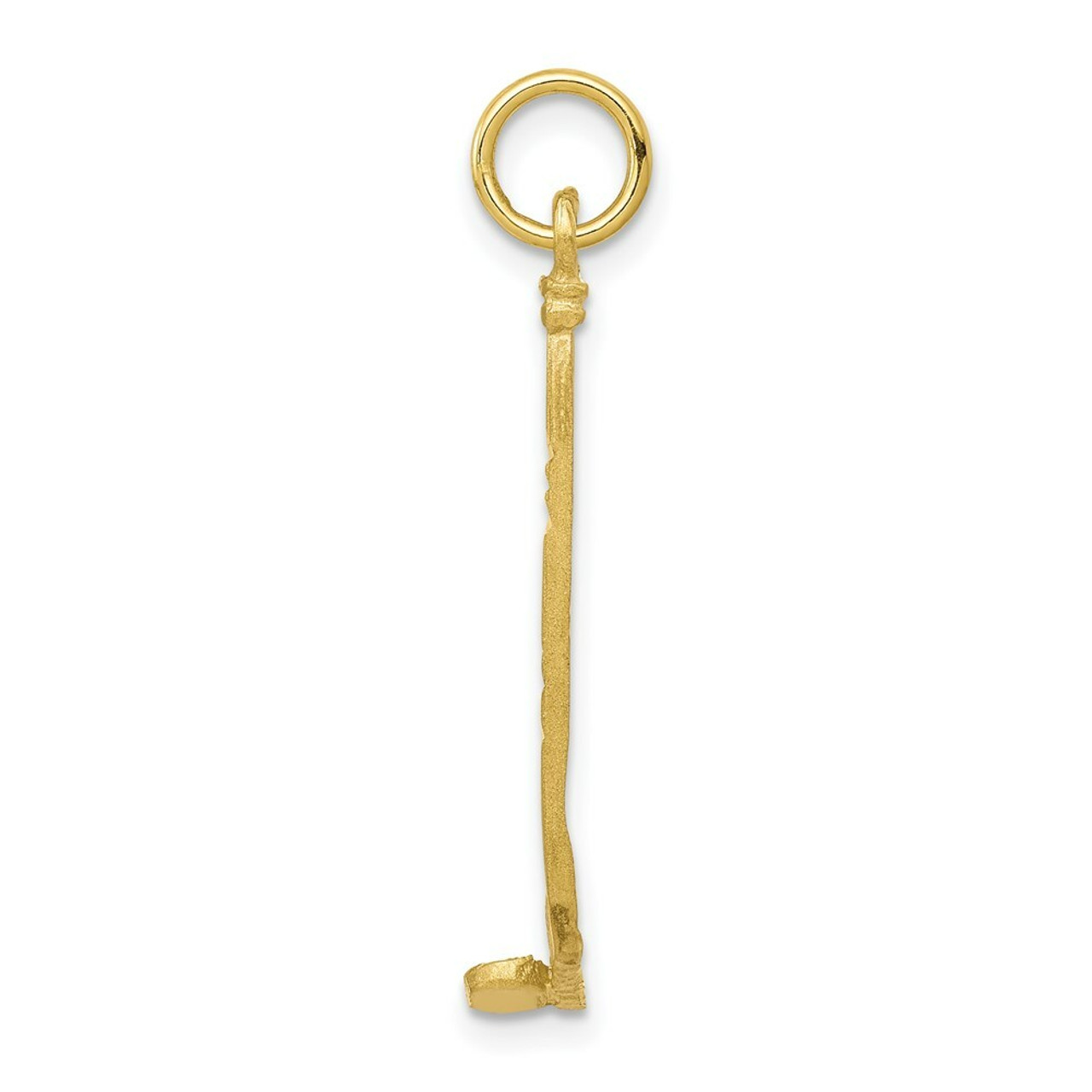 10K Yellow Gold Hockey Stick Charm - (A82-269)