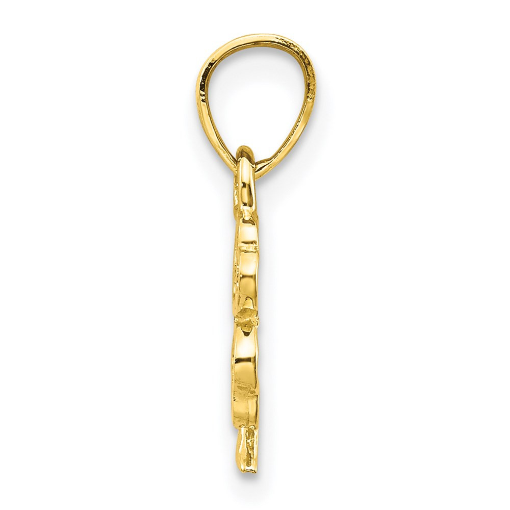 10K Yellow Gold Four Leaf Clover Charm - (A82-308) - Roy Rose Jewelry