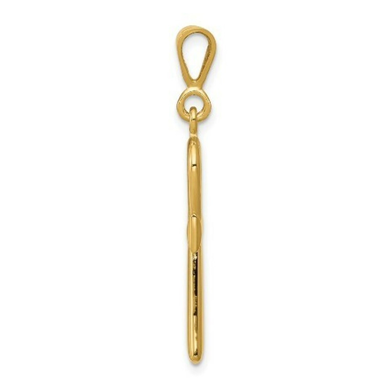 14K Yellow Gold Egyptian Ankh Cross Pendant - (A82-327)