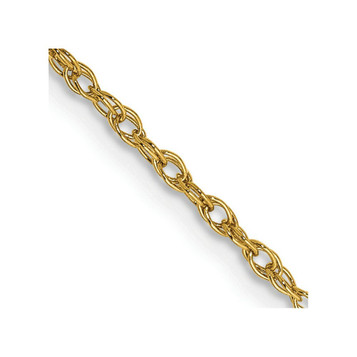 18K Yellow Gold Leslie's 1.3mm Heavy-Baby Rope Chain - length: 16 inches - (B19-289) 18K Yellow Gold Leslie's 1.3mm Heavy-Baby Rope Chain - length: 16 inches - (B19-289)