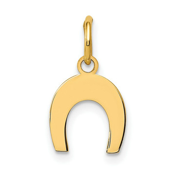 14K Yellow Gold Horseshoe Charm - (A84-738) 14K Yellow Gold Horseshoe Charm - (A84-738)