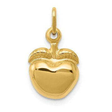 14K Yellow Gold Apple Charm - (A83-154)